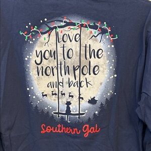 Southern Gal Cotton Navy Tee
